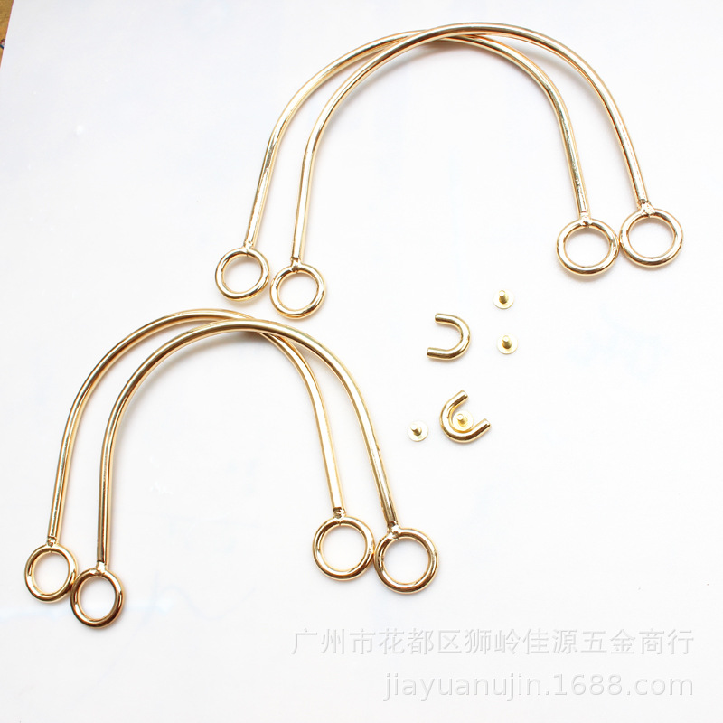 手提五金礼品盒包包金属手提箱包手提五金配件大小号焊接吊环套装