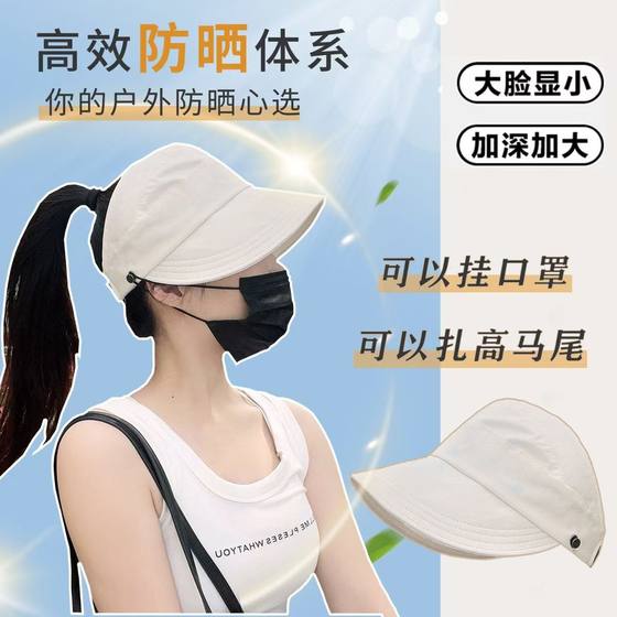 Summer new sun hat net popular hollow top hat Ruth same sunscreen cap hollow top hat outdoor all-match cap brim