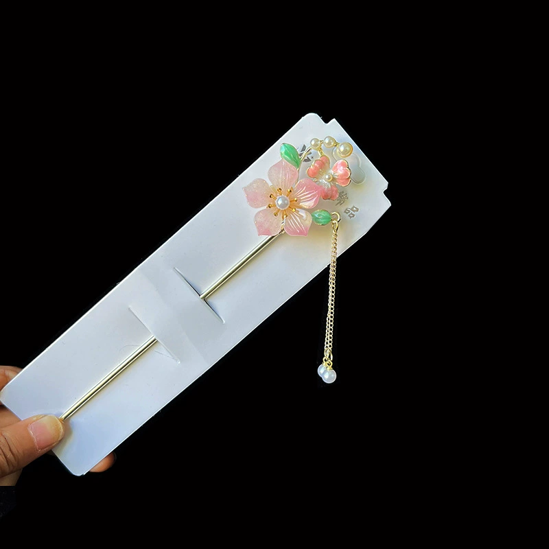Hairpin Hanfu заколка для волос, орхидея цветочный декоративный аксессуар для волос, простая элегантная китайская стиль