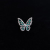 Cross -border new product butterfly ring temperament flash diamond opening ring ring popular jewelry manufacturer direct sales super flash