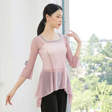 清仓~方领古典舞练功服装女春夏新款飘逸身韵纱衣中国舞演出舞蹈