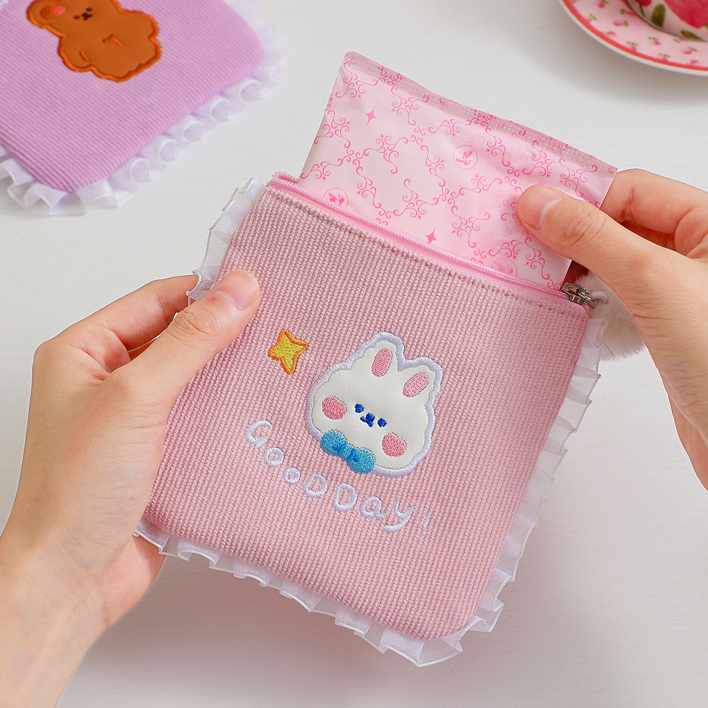 Cute Cartoon Corduroy Storage Bag 1 Piece display picture 7