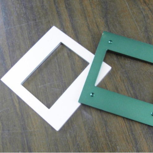 宁波铝压铸盖板配件电器五金件开关插座铝合金面板仿古面板