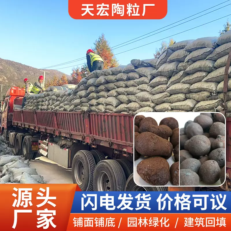 陶粒厂家直供卫生间回填建筑工程回填轻质高强工地保温材料水处理