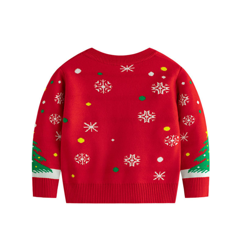 368g Weight Children's Knitted Sweater Children's Clothing Type Daily, Festival Occasion Christmas Festival Autumn Season Boy'S Gender Christmas Hoodies & Sweaters 5