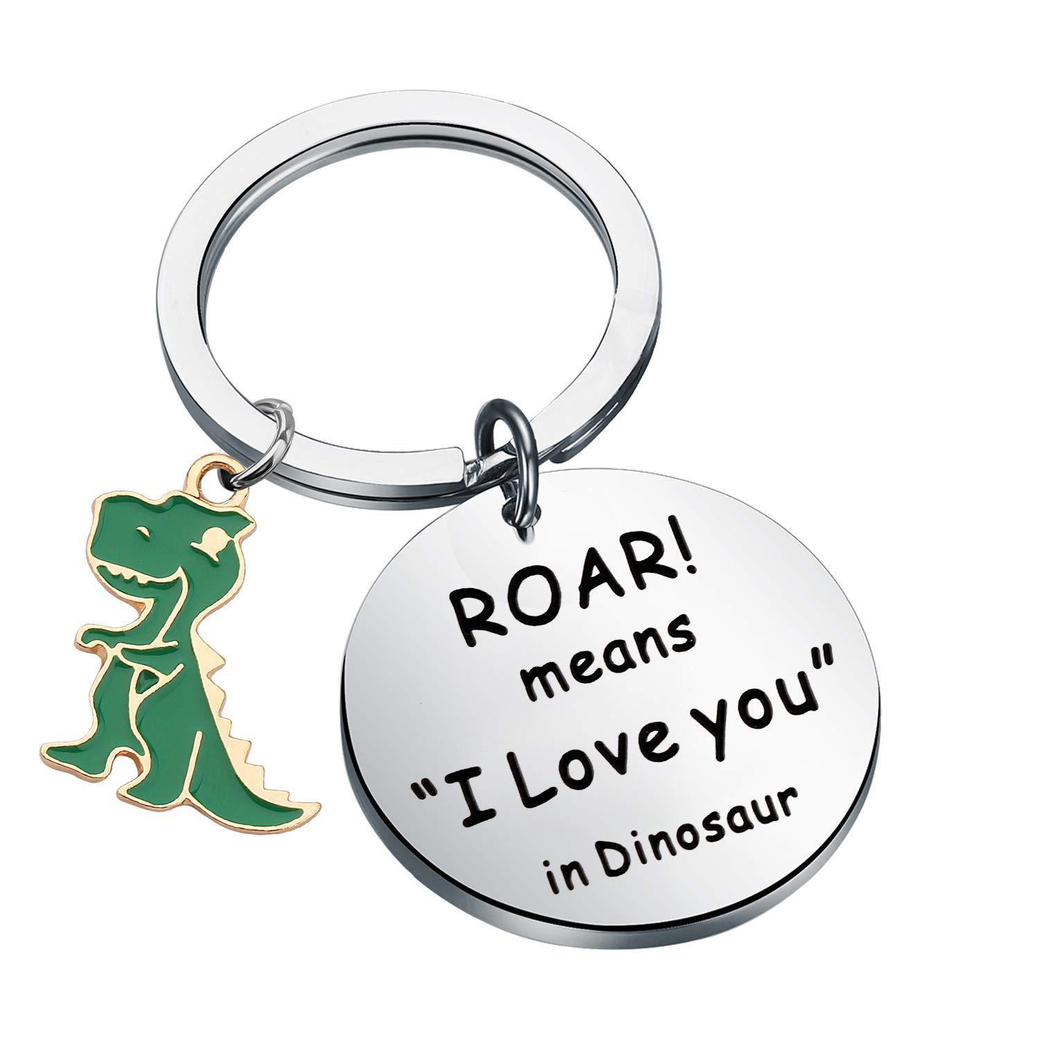 20g Weight Cute Simple Style Letter Dinosaur 201 Stainless Steel Valentine'S Day Unisex Keychain