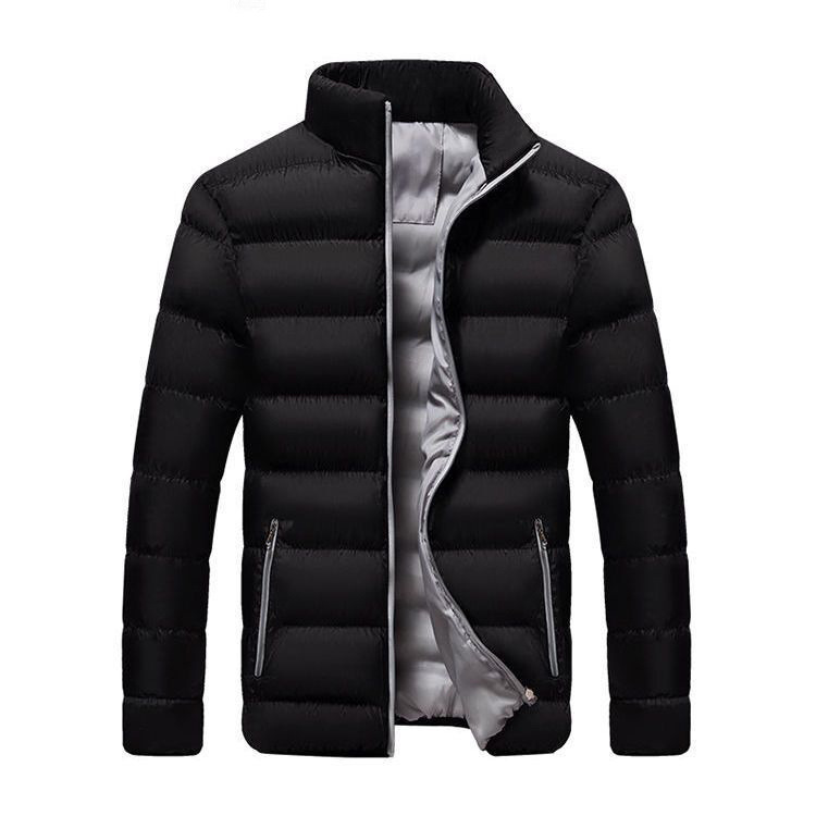 Marca chaqueta acolchada de algodón de plumas chaqueta acolchada de algodón de cuello alto cálido de invierno para hombres nueva chaqueta acolchada a prueba de frío acolchada casual