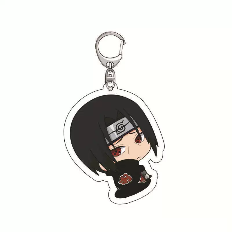 Acrylic Keychain (Movement) Naruto Q-Version Chibi Pendant, 5.5 cm, Metal Clasp