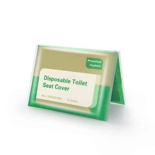 Single layer water soluble disposable toilet seat English neutral packaging 10 pieces toilet seat paper toilet paper wholesale
