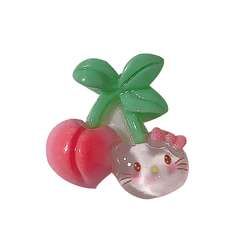 Cartoon Fruit Sanrio Odiy Accesorios de resina Crema pegamento para el cabello Teléfono móvil Taza de agua Colgante Material hecho a mano