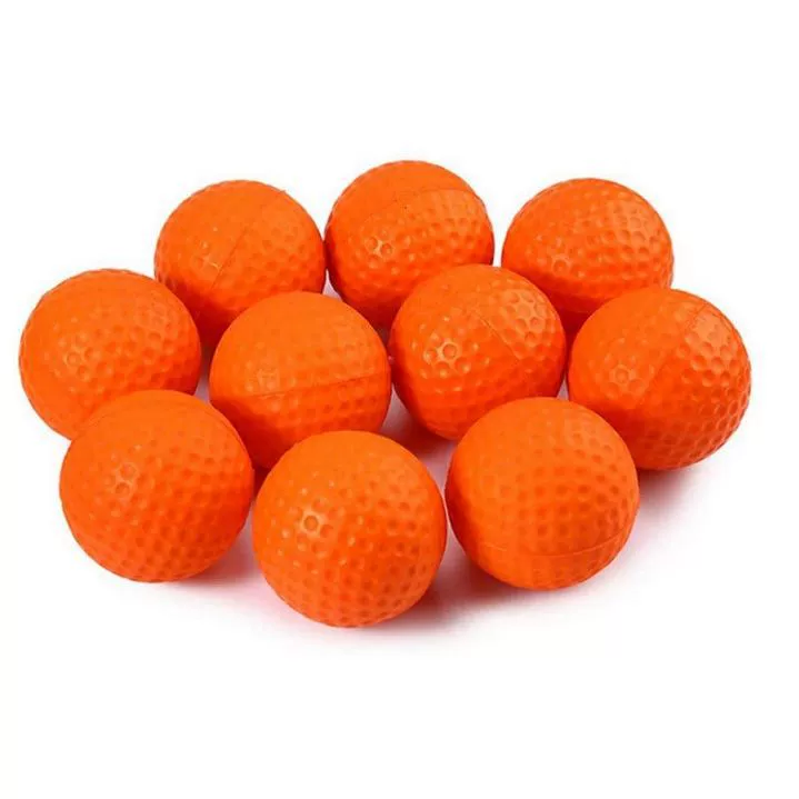 Manufacturer Ehang color PU foam solid sponge soft ball indoor golf practice ball eva Apollo bullet