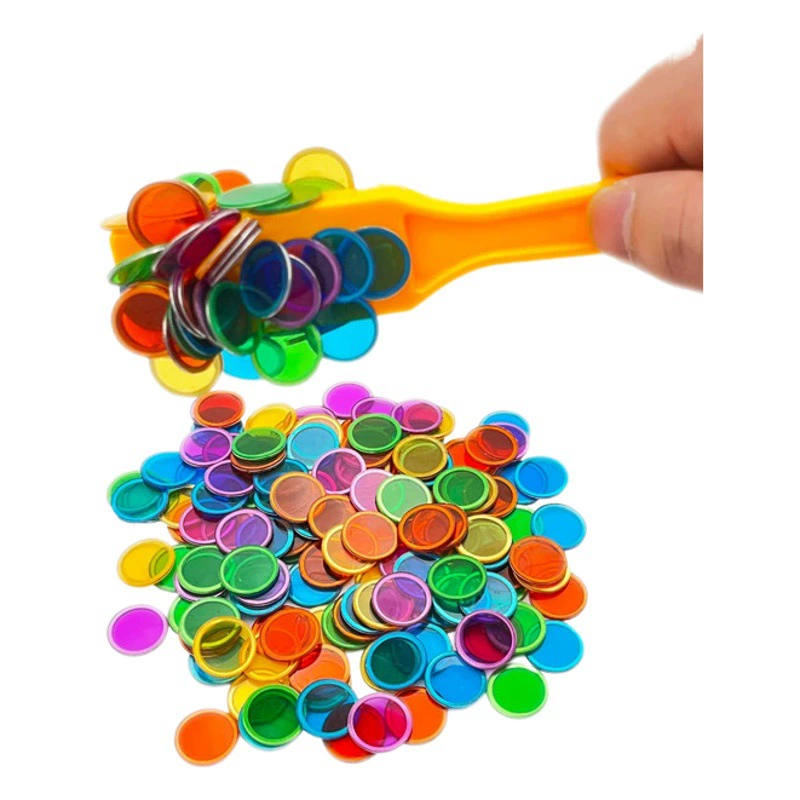 Трансграничная магнитная палочка бинго пластиковая фишка цветное железное кольцо круглый кусок бинго игровой монеты Chip BINGO