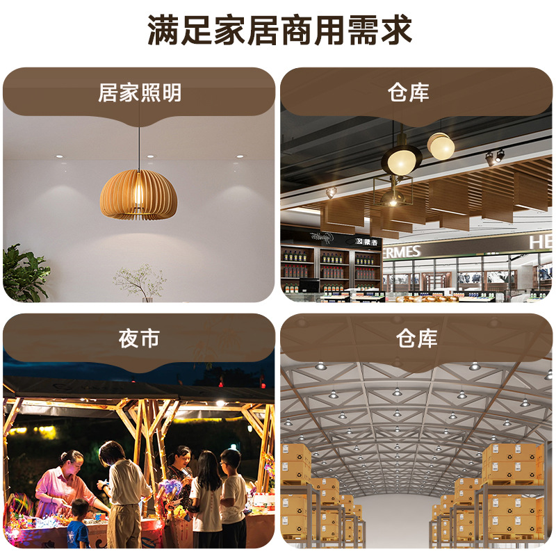 Bombilla LED FSL Foshan Lighting de alta potencia, cilíndrica, de alto brillo, de bajo consumo, tipo A, con casquillo E27 para montaje en superficie.