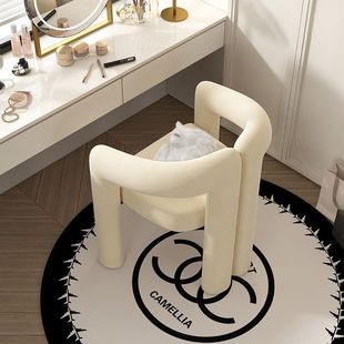 Cream Style Makeup Stool Bedroom Internet Celebrity Comfortable High-End Manicure Chair Simple Backrest Designer Dressing Table Chair