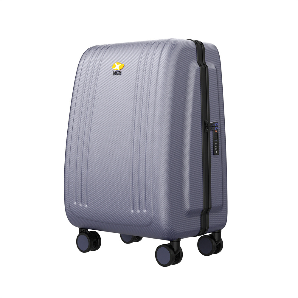 Vali cabin 20 inch sợi carbon nhẹ, bánh xe êm, khóa số an toàn — Màu xám chi tiết 2