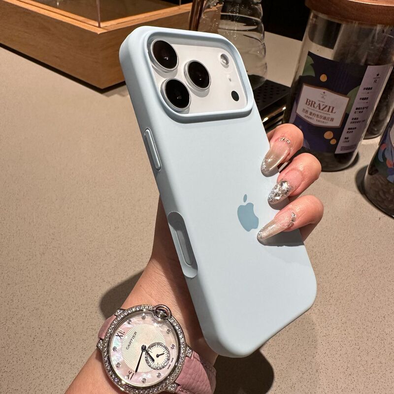 大视窗液态硅胶一体AI按键适用iPhone17/手机壳17pro纯色16磨砂15|undefined