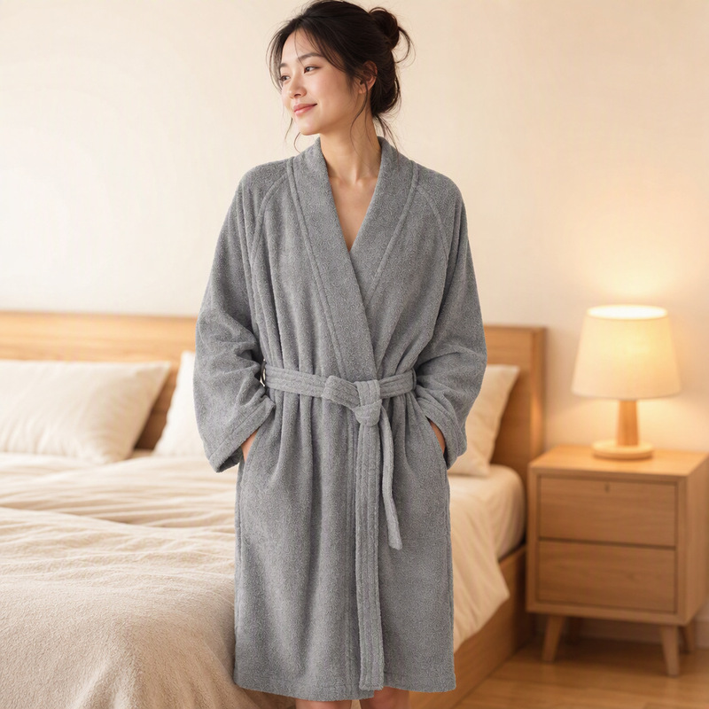 26 Styles of All-Cotton Towel Material Bathrobes, Kimono Collars, Thickened and Lengthened Pajamas, Sleepwear, Loungewear, Simple Couple Style 26 Styles of All-Cotton Towel Material Bathrobes, Kimono Collars, Thickened and Lengthened Pajamas, Sleepwear, Loungewear, Simple Couple Style