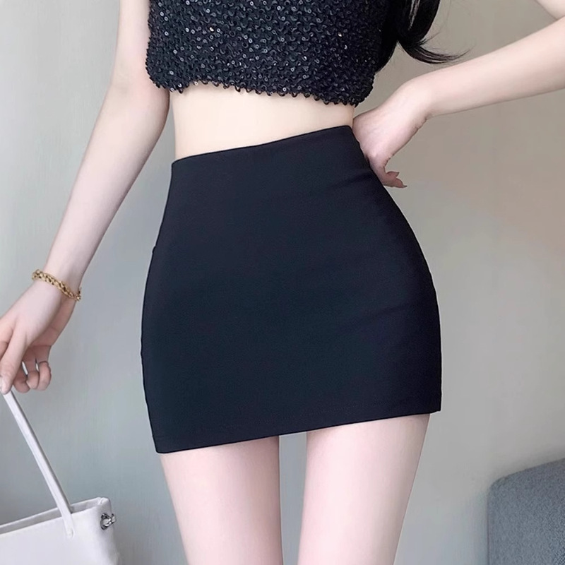 Suit Skirt Women's Small Black Bag Skirt Summer Short High Waist Spring Tight Xs Bag Hip Sexy Skirt