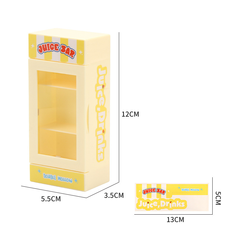 模擬ミニ冷蔵庫冷凍庫飲料機モデルミニチュア食品おもちゃスーパーマーケットの装飾品子供用ままごとおもちゃ|undefined
