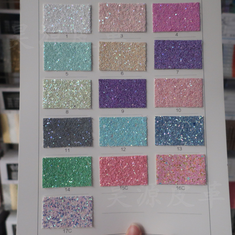 18015陶瓷釉彩厚片格利特特殊pu皮革收纳包袋鞋材人造革仿皮面料