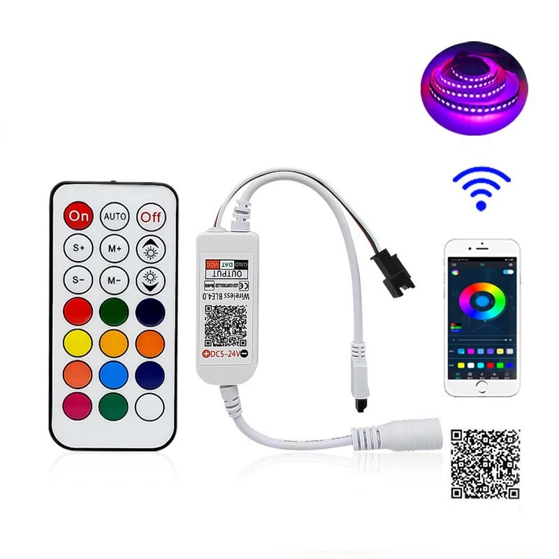 LED маленький контроллер, световая лента, 21 кнопка, Bluetooth