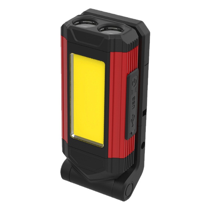 Luz DE TRABAJO COB transfronteriza Luz de inspección LED Carga USB Luz de imán multifuncional Luz de camping COB Linterna