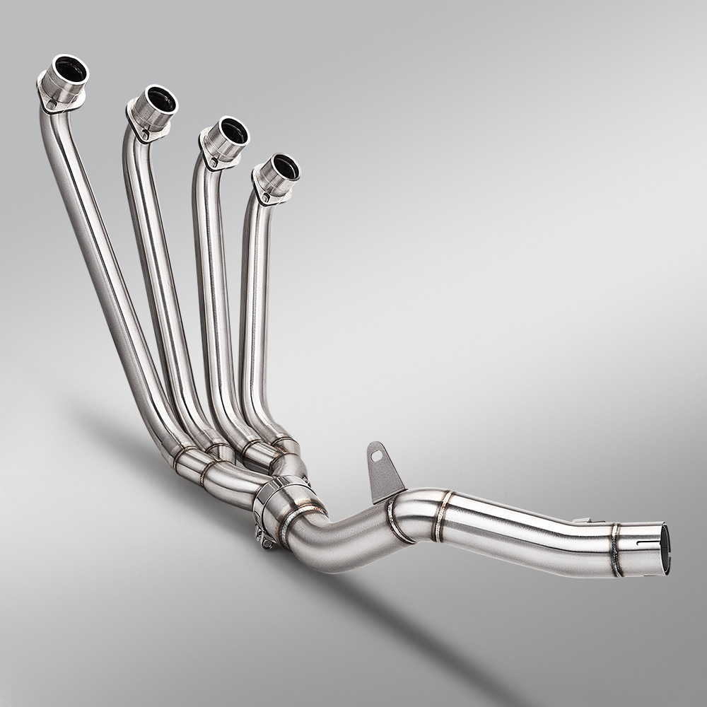Qianjiang 2026 model Sai 600 680cc stainless steel split front exhaust pipe motorcycle Sai 680 modification