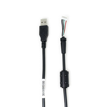 USB转XH2.54-4P对接线圆型尾卡线2464-24AWG电脑接口数据传输线