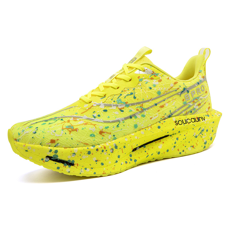Running sneakers for students, camouflage rotating professional carbon plate, primary and secondary school 5