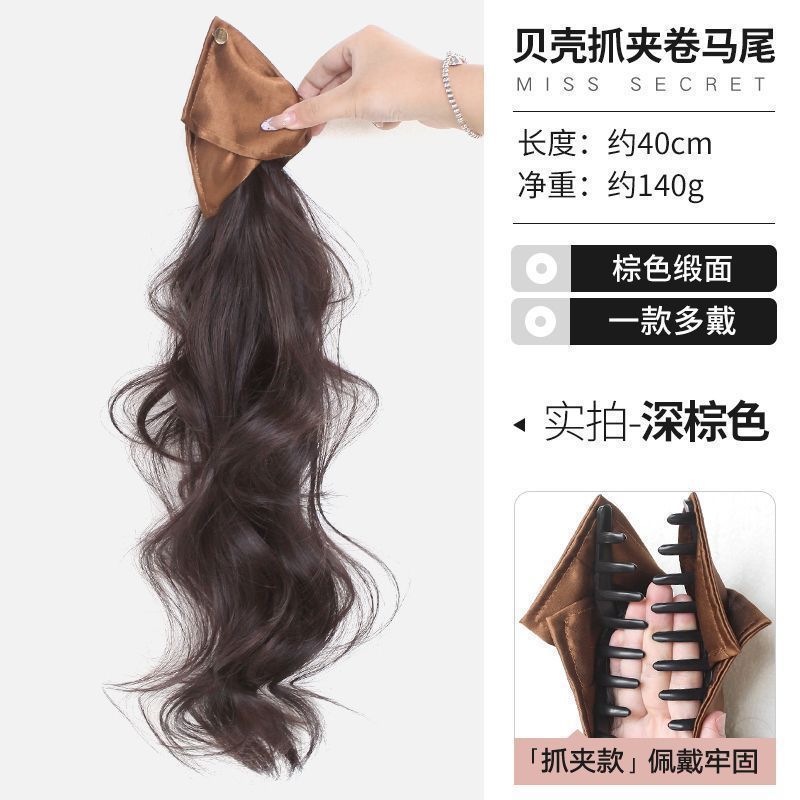 Shell triángulo agarrar clips pelucas rollo de cabello cola de caballo adornamiento de cabello de alta calidad rollo de cabello cola de caballo clip de pescado adornamiento