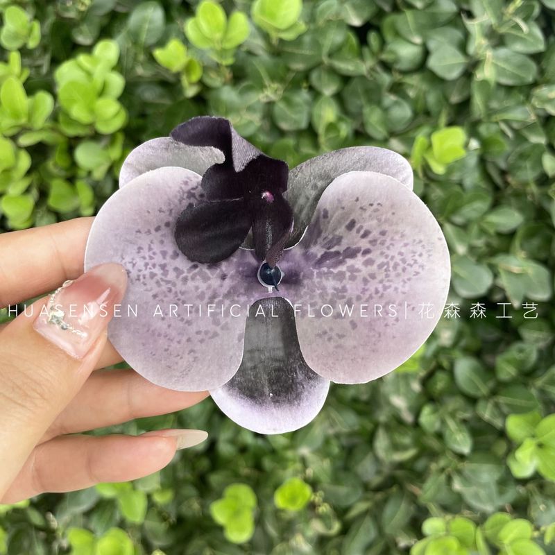 3Dプリントフィルム胡蝶蘭シミュレーション単輪花頭手作り結婚お土産喜糖箱装飾diy靴花|undefined