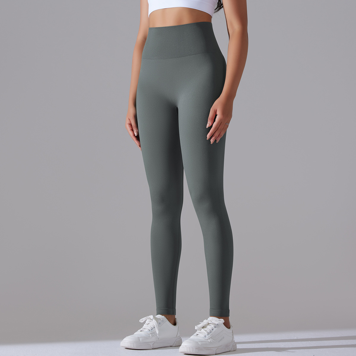 Modern Style Simple Style Solid Color Nylon Cotton Blend Active Bottoms Leggings display picture 80