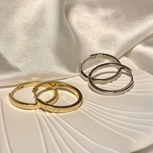 French-style hoop earrings trendy stud earrings unique design simple hoop ear hoops for women round hoop cool wind ear accessories