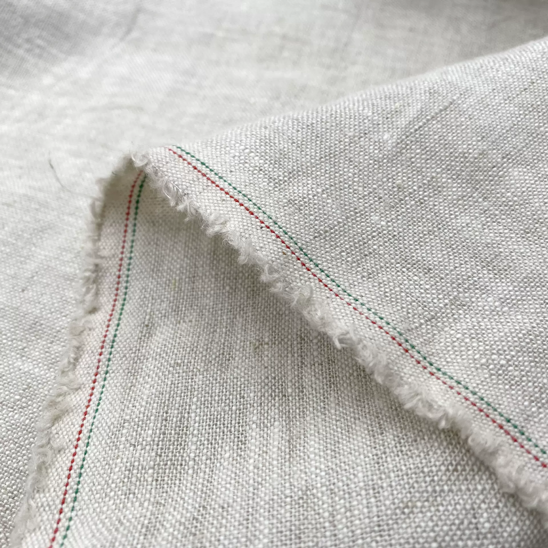 2008纯亚麻砂洗面料225GSM加厚麻布裤子连衣裙西装适用工厂现货