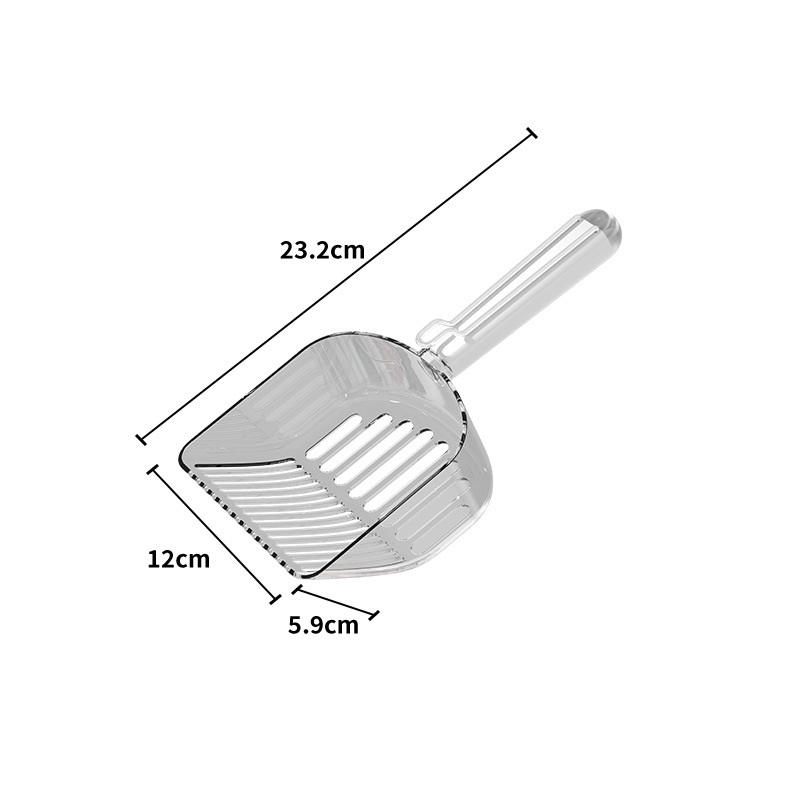 Nueva pala de arena para gatos ABS pala de mierda de gato gran agujero filtro PET herramienta de limpieza de plástico pala ligera