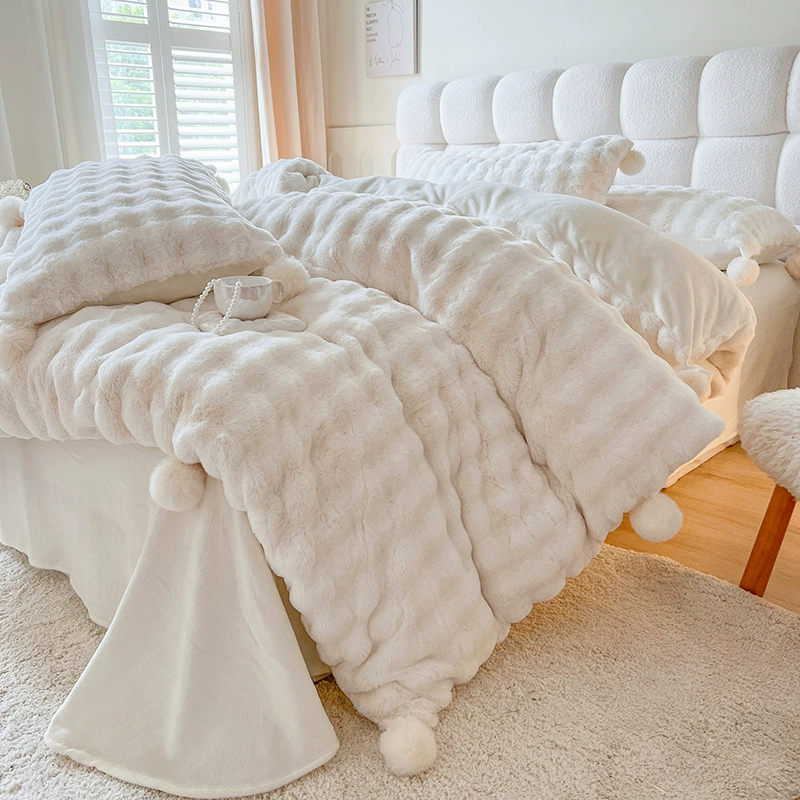 Keep warm coral double-sided set, 4 piece set, 2023 collection