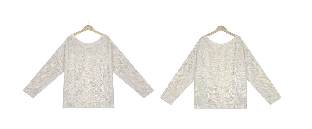 413g Weight Wholesale Women's Casual Solid Color Long Sleeve Rib-Knit Sweaters & Cardigans