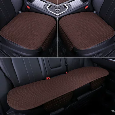 car cushion Breathable linen seat – Seat cushion, seat cover - one-coffee-front-row