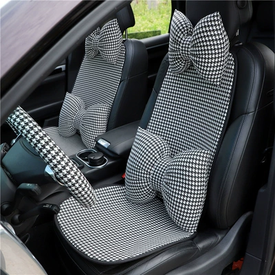 Fashion Houndstooth Car Headrest | Headrest