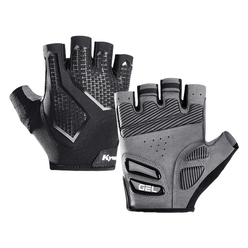 Guantes de ciclismo de medio dedo para deportes al aire libre, para hombre y mujer, de silicona líquida, transpirables, antideslizantes, amortiguadores y protectores.