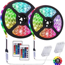 3M5MLED�ƴ�����ˮ5050RGB�߲� ��24��ң�����ֻ�APP�������ص���