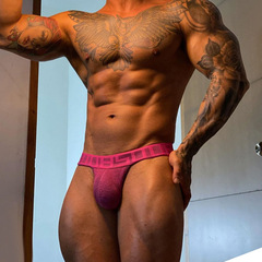 0850小紅書同款男士三角褲棉質透氣高叉三角性感激凸褲衩BS3125