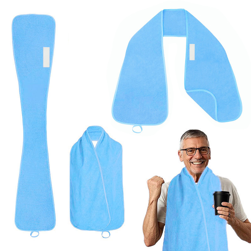 Toalla de saliva multiusos antiincrustante para ancianos, babero para hemiplejía