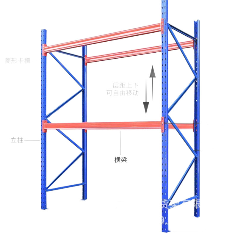 批发横梁式重型仓库货架可拆卸组装库房仓储加厚货架高位立体货架|undefined