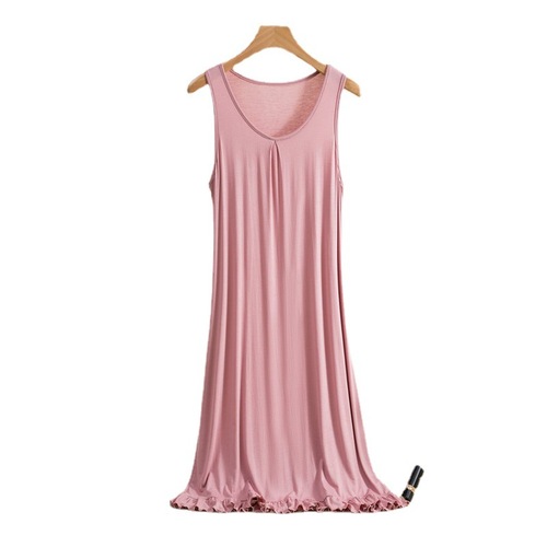  Modest Lace Edge Women's Versatile Spring Summer Long Loose Plus Size Tunic Dress