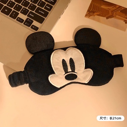 可爱卡通搞怪遮光毛绒眼罩午休睡眠睡觉旅行松紧眼罩学生