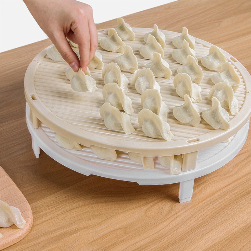 可折叠饺子帘家用加厚面食垫盖帘水饺盖子托盘防粘防滑饺子垫