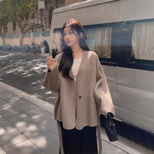 2025冬新款狐狸毛高级感双面羊绒大衣女小个子毛呢短款外套现货