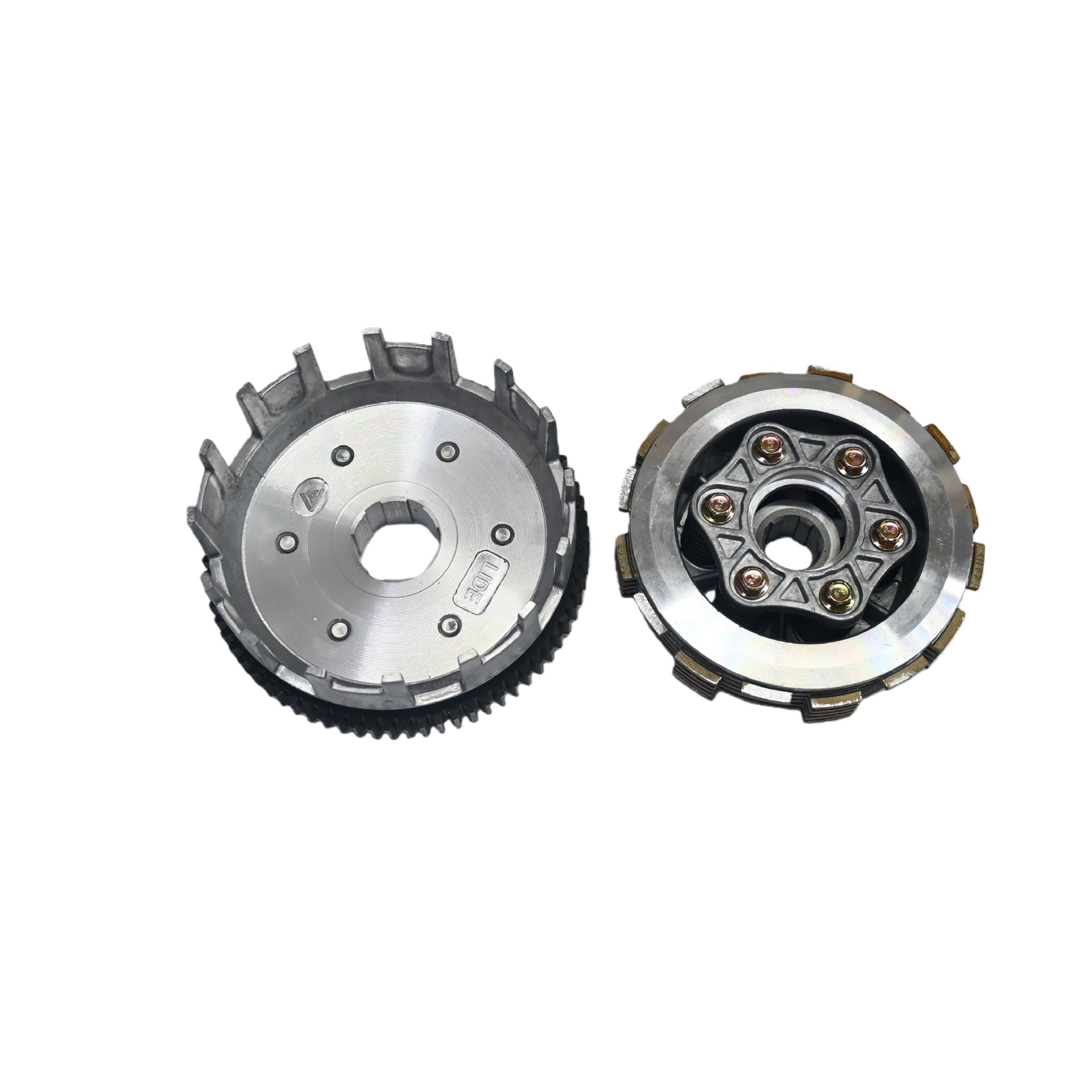 Fábrica de suministro de motocicleta CG200 CG250 conjunto de embrague de aleación ensanchado conjunto de embrague de hierro