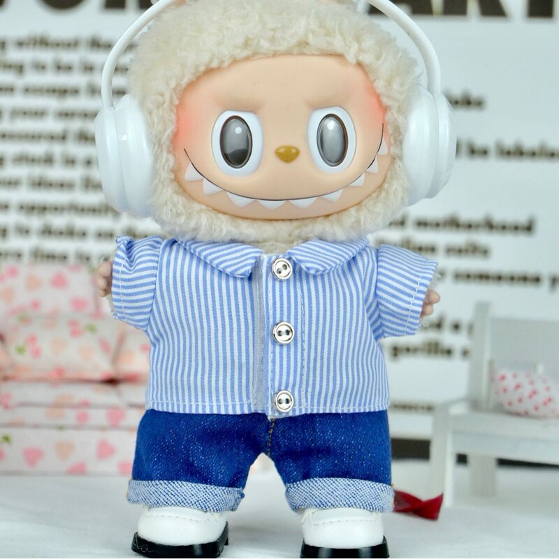 [Only Clothes] Labubu Doll Clothes Labubu 17cm First/Third Generation Toy Doll Shirt Set Doll